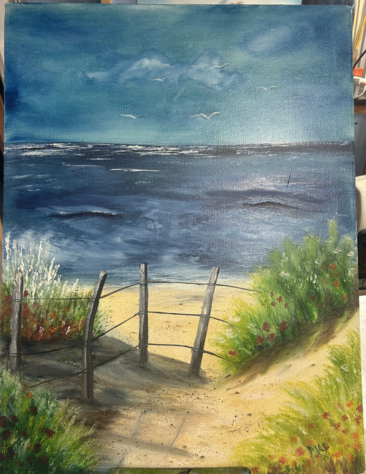 Hand Painted Artwork of Coastlines 16x20